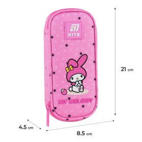 Пенал Kite на молнии, овальный My Melody 21х8,5х5см
