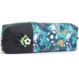 Пенал Bourgeois на блискавці, 1відділення, 21х6х4,5см KJ3339 Green/Black