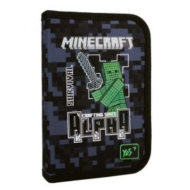 Пенал YES 1від, б/нап, Minecraft Alpha 21х13х3см
