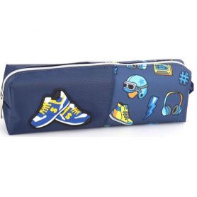 Пенал Bourgeois на блискавці, 1відділення, 21х6х4,5см KJ3551 синій Пенал Bourgeois на блискавці, 1відділення, 21х6х4,5см KJ3551 синій