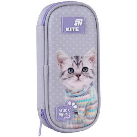 Пенал Kite на молнии, овальный Studio Pets 21х8,5х5см
