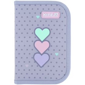 Пенал Kite 1відділення, 1розворот, без наповнення Lovely 20х14х3,9см