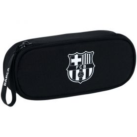 Пенал Kite на блискавці, овальний, органайзер, FC Barcelona 22х8,5х4,5см