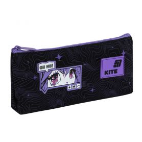 Пенал Kite на блискавці, 1 відділення, чорний 19,5х8х3,5см Пенал Kite на блискавці, 1 відділення, чорний 19,5х8х3,5см