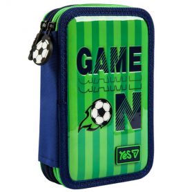 Пенал YES 2відділення без наповнення, Football Fan 21х13х4см
