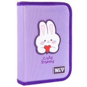 Пенал 1Вересня 1 отделение, без наполнения, 2разворота, Cute Bunny