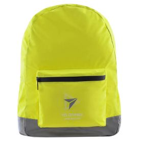 Рюкзак YES T-66 Yellow 1відділення, м'яка спинка, 1 передня кишня, світловідбиваючий поліестер