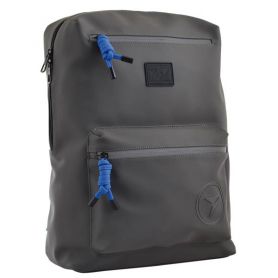Рюкзак YES T-62 Grey Shadow 1відділення, soft-touch, 2 кишені, еко-шкіра