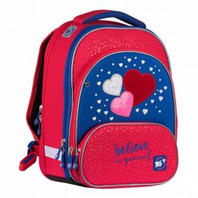 Рюкзак YES S-30 Juno ULTRA Heart beat 3 віділення, ортопедична спинка, 1 кишеня