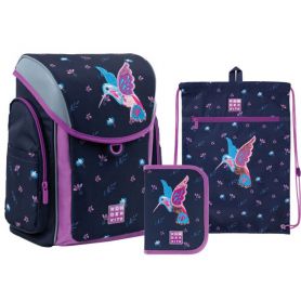 Набір Wonder Kite рюкзак+пенал з наповненням+сумка для взуття Colibri