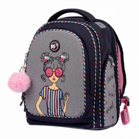 Рюкзак YES S-84 Girls style 2 відділення, ортопедична спинка, 2бічні кишені