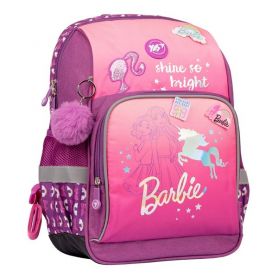 Рюкзак YES S-60 Barbie Ergo 1відділення, ортопедична спинка, 2бічні, 2 передні кишені
