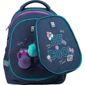 Рюкзак Kite Education 700M(2p)-1 Wow Cats 2відділення, ортопедична спинка, змінна передня панель