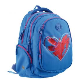 Рюкзак YES T-22 Step One Magic heart 3 відділення, ортопедична спинка, 2 бічні кишені