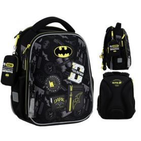Рюкзак Kite Education 555 DC Batman1 відділення, ортопедична спинка, 2бічні кишені