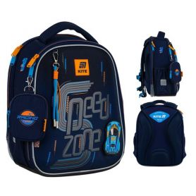 Рюкзак Kite Education 555 Speed Zone 1 відділення, ортопедична спинка, 2бічні кишені