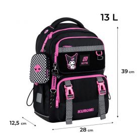 Рюкзак Kite Education 1022M-2 Kuromi, 1 відділення, ортопедична спинка