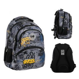 Рюкзак GoPack Education 175M-5 Free Style, 2відділення, анатомічна спинка