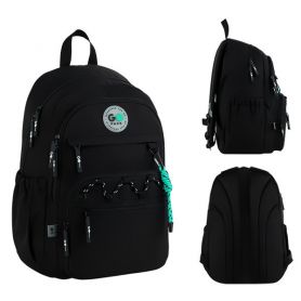 Рюкзак GoPack Education Teens 121L 2відділення, анатомічна спинка, чорний