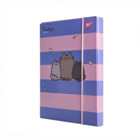 Папка для зошитів В-5 картон на гумці Pusheen YES
