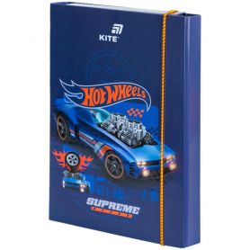 Папка для тетрадей В-5 картонная на резинке Hot Wheels Kite