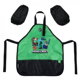 Фартух дитячий для творчості з нарукавниками Minecraft YES