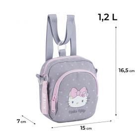 Сумка-рюкзак детская Kite Hello Kitty 16,5x15x7см съемный ремешок