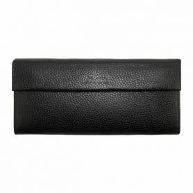 Гаманець ALORI горизонтальний чорний флотар шкіра