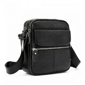 Сумка мужская Royal Bag Tiding Bag 18х20х5 черная, кожа