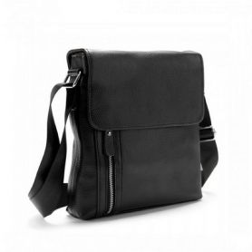 Сумка чоловіча Royal Bag Tiding Bag 24х27х5 чорна, шкіра Сумка чоловіча Royal Bag Tiding Bag 24х27х5 чорна, шкіра