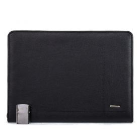 Папка МІС 36х26х4 чорна, шкіра