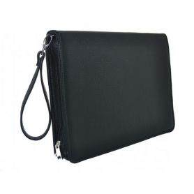 Папка МІС 36х26х4 чорна, штучна шкіра