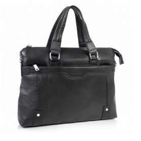 Портфель Royal Bag Tiding Bag 37х28х6 чорний шкіра