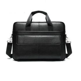 Портфель Vintage 38х30х7 черный кожа