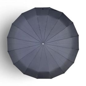 Парасолька чоловіча 3 складання, автомат, чорний