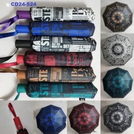 Парасолька жіноча 3 складання, автомат Текст