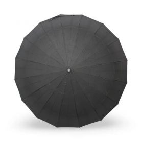 Парасолька чоловіча 3 складання, автомат 16 спиць, чорний