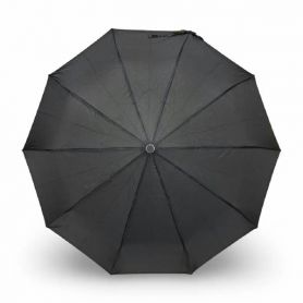 Парасолька чоловіча 3 складання, автомат 10 спиць, чорний