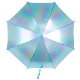 Парасолька дитяча Kite тростина, напівавтомат блакитний голографік Парасолька дитяча Kite тростина, напівавтомат блакитний голографік