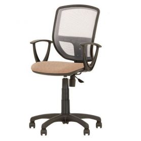 Стілець Alfa GTР PN-13 OH/5, спинка сітка чорна, чорний з підлокітниками Стілець Alfa GTР PN-13 OH/5, спинка сітка чорна, чорний з підлокітниками