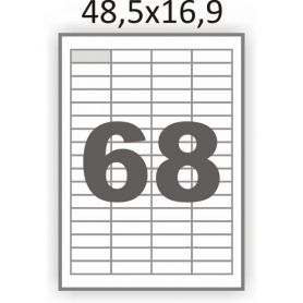 Етикетка самоклейка 68шт 48,5x16,9мм 100арк СПІТЧ