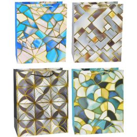 Пакет 26х32х12см бумажный Абстракция