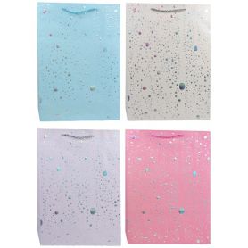 Пакет 31х42х12см паперовий різнокольоровий Краплі Дом Упаковки