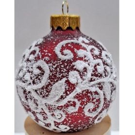 Шар 06см с узорчастым рисунком стекло Шар 06см с узорчастым рисунком стекло