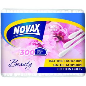 Ватні палички 300шт пластикова Novax