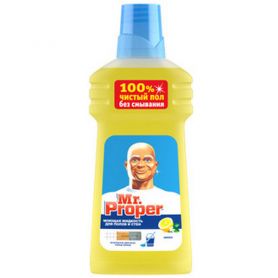 Средство для мытья полов и поверхностей 1000мл Mr. Proper Лимон