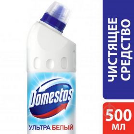 Средство для унитаза Domestos 500мл гель Ультра белый