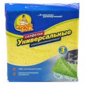 Серветки для прибирання,целюлоза 16,5х16,5см 3шт універсальні ФБ