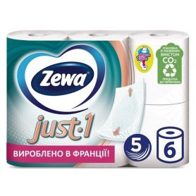 Туалетная бумага рулон с гильзой 70 отр. 6шт. 5-х слойный (целлюлоза) Zewa