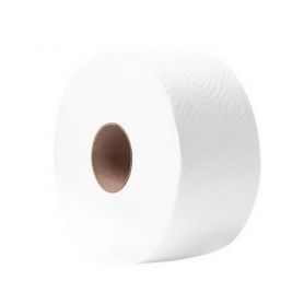 Папір туалетний рулон з гільзою d190 мм 120м 2-шаровий целюлозний, Papero
